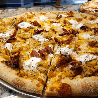 Ragin' Cajun Potato Skin Pizza